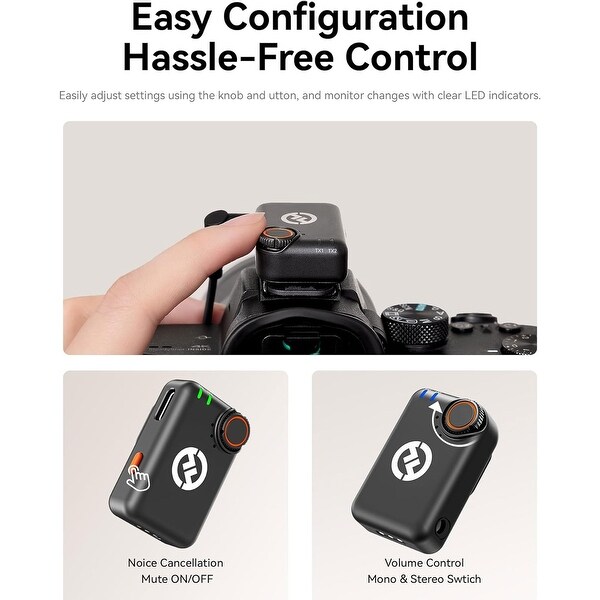 Hollyland LARK M2S Mini Combo 2-Person Wireless Microphone System